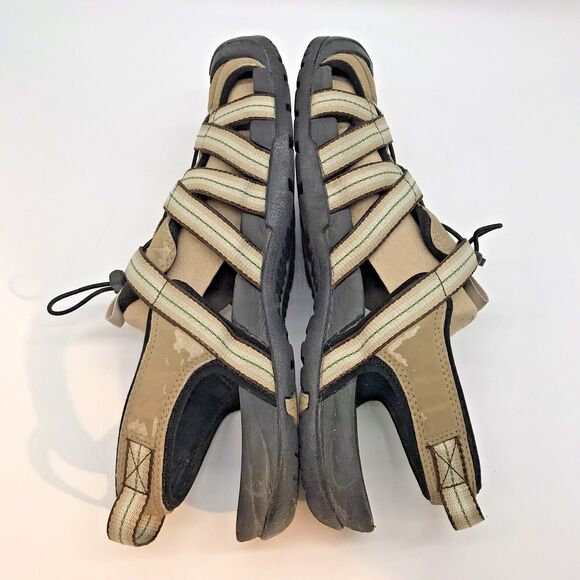 Lands' End Sandals Men's 9EE Bungee Lock Cap Toe Hiking Trail Water Sport Shoes - Picture 7 of 10